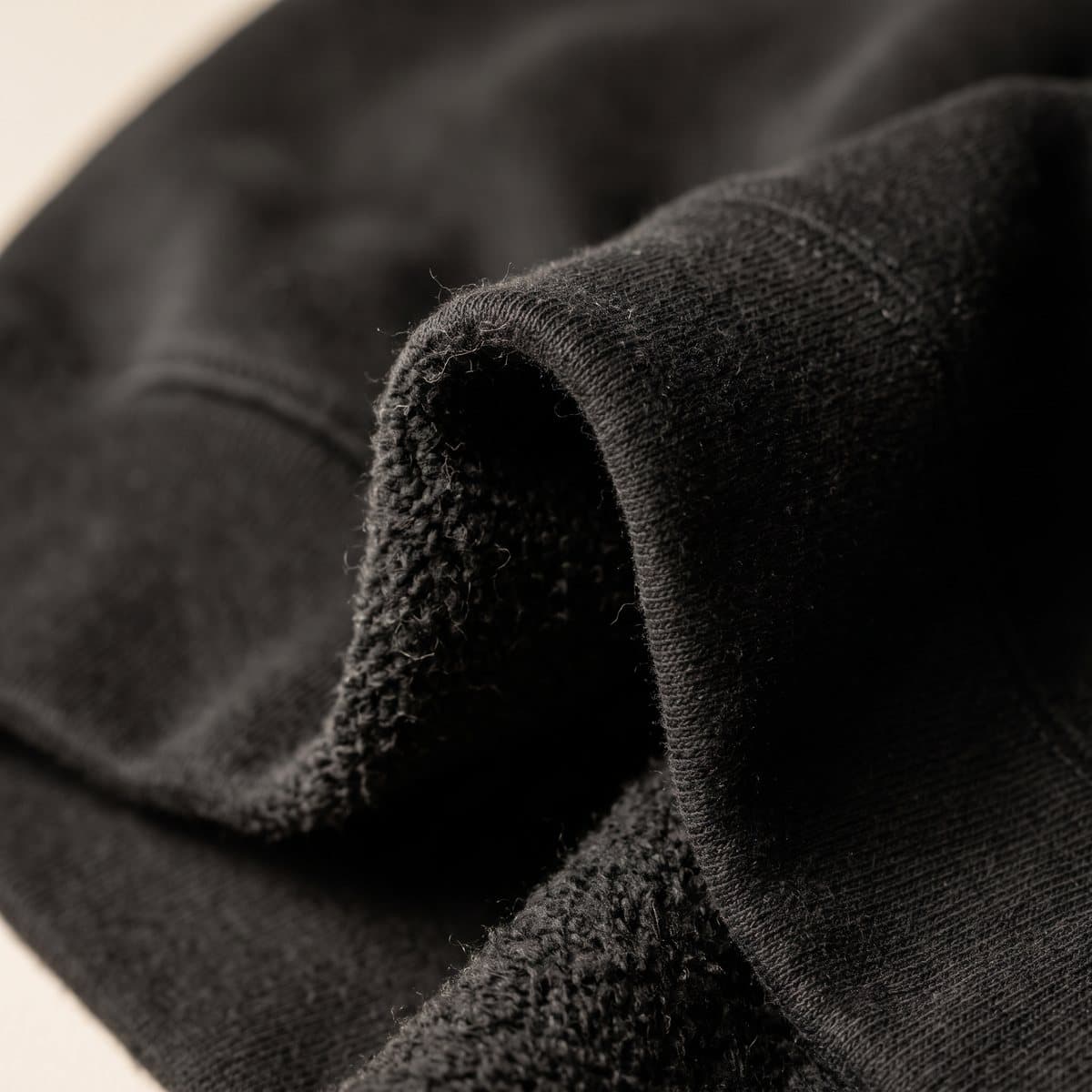 350 GSM fleece, Black